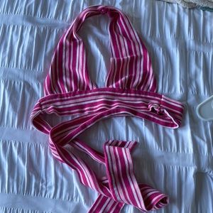 Shein Pink Striped Top